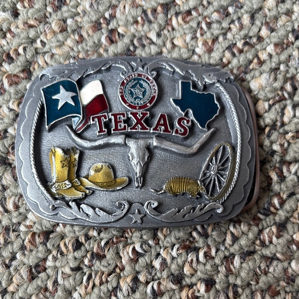 Texas Silver Belt Buckle